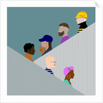 Escalator People, 2017 by Claire Huntley