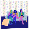 Happy Shoppers, 2017 by Claire Huntley
