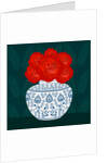 Ming vase with Roses, 2017 by Claire Huntley