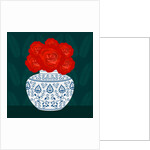 Ming vase with Roses, 2017 by Claire Huntley