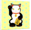 Maneki Neko Lucky Cat, 2017 by Claire Huntley