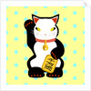 Maneki Neko Lucky Cat, 2017 by Claire Huntley