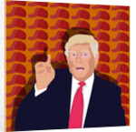 Trump and the baseball cap, 2017 by Claire Huntley