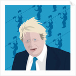 Boris Johnson and the zip wire, 2017 by Claire Huntley