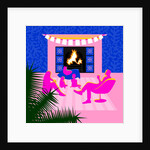 Christmas by the fireplace, 2017 by Claire Huntley