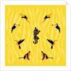 animals-yellow-black, 2019 by Claire Huntley