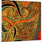 Piasley Scarf upclise, by Linda Arthurs