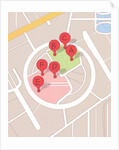 Restaurant map, 2014 by A.Richard Allen