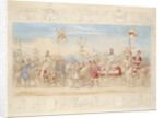 Sir Francis Hopkins Bt., Knight of the Burning Tower and Richard Lechmere, Knight of the Red Rose/ The Rose of Lancaster, 1839 by James Henry Nixon