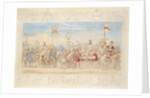 Sir Francis Hopkins Bt., Knight of the Burning Tower and Richard Lechmere, Knight of the Red Rose/ The Rose of Lancaster, 1839 by James Henry Nixon