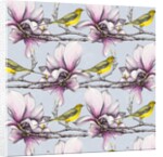 Magnolia and Yellow Wagtails, 2019 by Andrew Watson