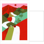 Red mountain path, 2017 by Hiroyuki Izutsu