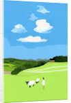 Prairie and sheep, 2017 by Hiroyuki Izutsu