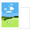 Prairie and sheep, 2017 by Hiroyuki Izutsu