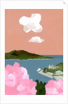 Cherry blossoms and harbors, 2017 by Hiroyuki Izutsu