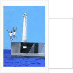 A girl jumping at the embankment, 2016 by Hiroyuki Izutsu