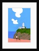 Lighthouse, dog and boys, 2016 by Hiroyuki Izutsu