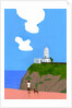 Lighthouse, dog and boys, 2016 by Hiroyuki Izutsu