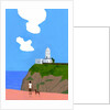 Lighthouse, dog and boys, 2016 by Hiroyuki Izutsu