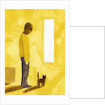 The room where the move-off has finished. A man with a cat, 2017 by Hiroyuki Izutsu