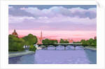 Sunset in Paris, the Seine river, 2015 by Hiroyuki Izutsu