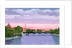 Sunset in Paris, the Seine river, 2015 by Hiroyuki Izutsu
