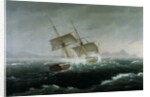 Sailing Vessel in a Heavy Sea by Thomas Birch