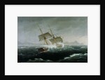 Sailing Vessel in a Heavy Sea by Thomas Birch