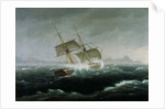 Sailing Vessel in a Heavy Sea by Thomas Birch