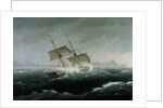 Sailing Vessel in a Heavy Sea by Thomas Birch