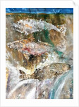 Fish Rising detail 3, 2018 by jocasta shakespeare