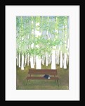 Bench in the Forest, 2017 by Elizabeth Rider