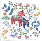 Swedish Dala Horse, 2018 by Elizabeth Rider