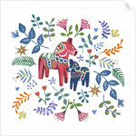 Swedish Dala Horse, 2018 by Elizabeth Rider