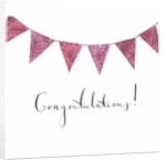 Congratulations Bunting, 2018 by Elizabeth Rider