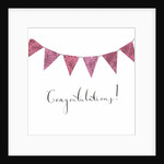 Congratulations Bunting, 2018 by Elizabeth Rider