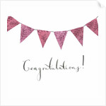 Congratulations Bunting, 2018 by Elizabeth Rider