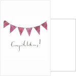 Congratulations Bunting, 2018 by Elizabeth Rider