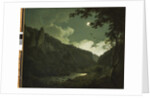 Dovedale by Moonlight, c.1784-85 by Joseph Wright of Derby