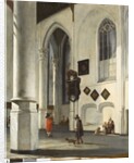 Interior of the Old Church at Delft, 1653/55 by Emanuel de Witte
