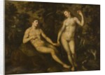 Adam and Eve in the Garden of Eden, c.1590-1610 by School Dutch