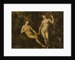 Adam and Eve in the Garden of Eden, c.1590-1610 by School Dutch