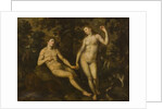 Adam and Eve in the Garden of Eden, c.1590-1610 by School Dutch