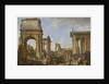 Roman ruins with the Arch of Titus, 1734 by Giovanni Paolo Pannini or Panini