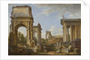 Roman ruins with the Arch of Titus, 1734 by Giovanni Paolo Pannini or Panini
