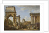 Roman ruins with the Arch of Titus, 1734 by Giovanni Paolo Pannini or Panini