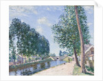 The Loing Canal at Moiret, c.1892 by Alfred Sisley