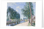 The Loing Canal at Moiret, c.1892 by Alfred Sisley