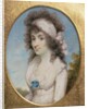 Portrait Miniature of Lydia or Elizabeth Hunt, c.1795 by Henry Edridge