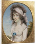 Portrait Miniature of Lydia or Elizabeth Hunt, c.1795 by Henry Edridge